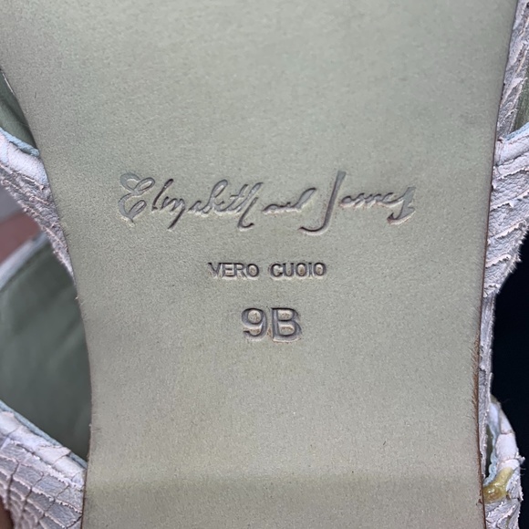 Elizabeth and James blush snake skin heels - Picture 2 of 8